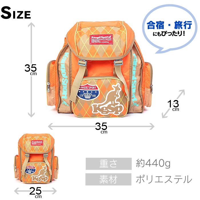 楽天市場】カンゴール リュック サブリュック 高さ35cm Mサイズ