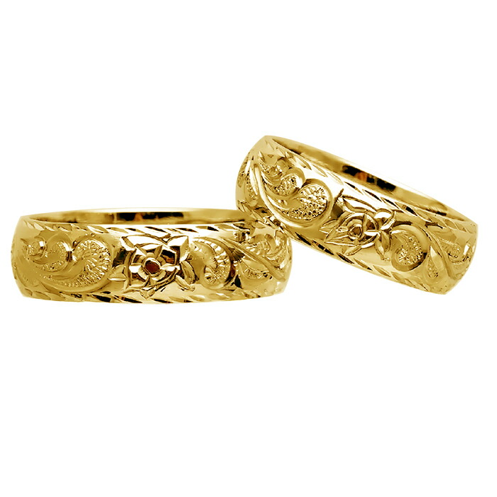 楽天市場】ハワイアンジュエリー リング 指輪 オーダーメイド 14金