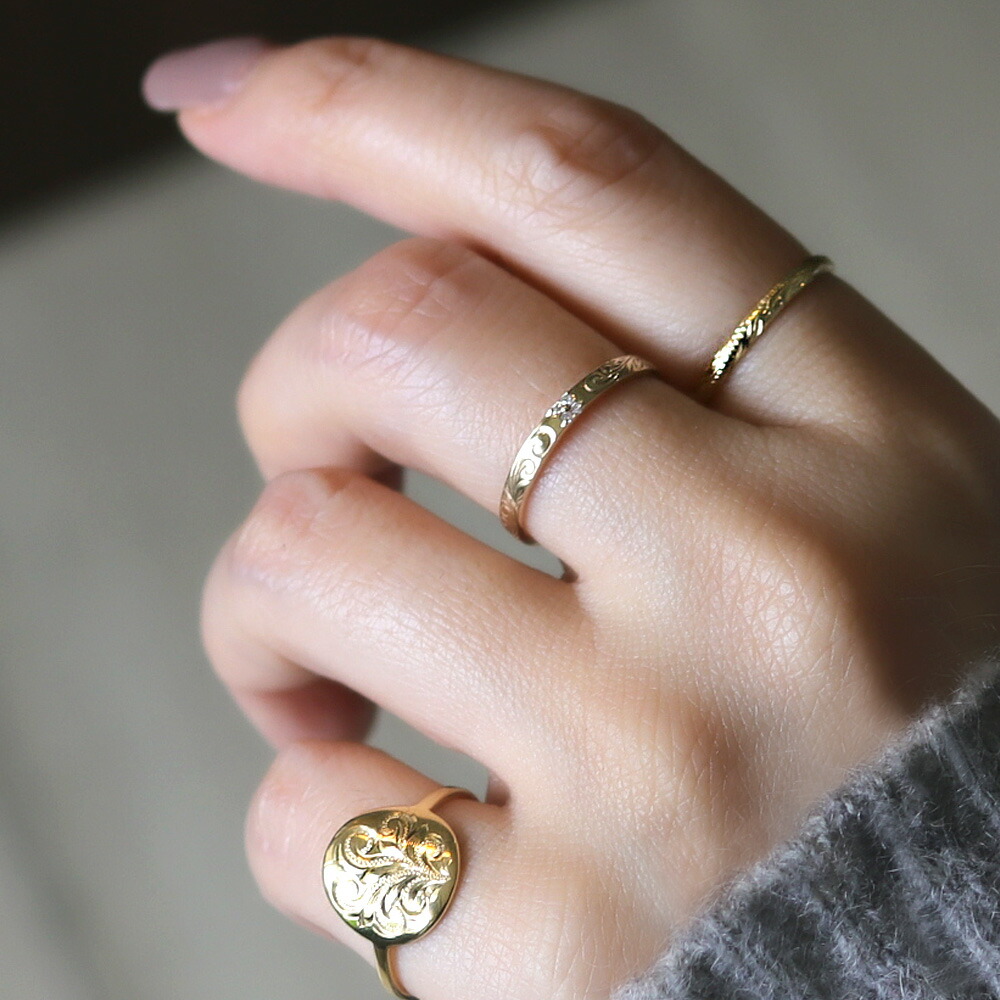 楽天市場】【スーパーセール価格】ハワイアンジュエリー リング 18金