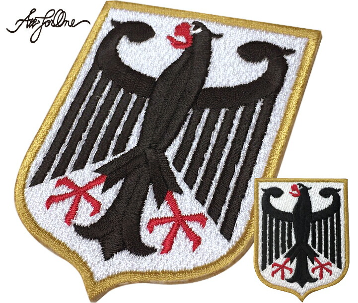 楽天市場】German chapter WAPPEN ドイツ国章 大 ワッペン アイロン