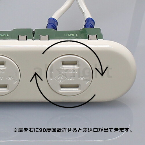 楽天市場】テクノパーツ 家具用コンセント(什器用) 安全扉コンセント