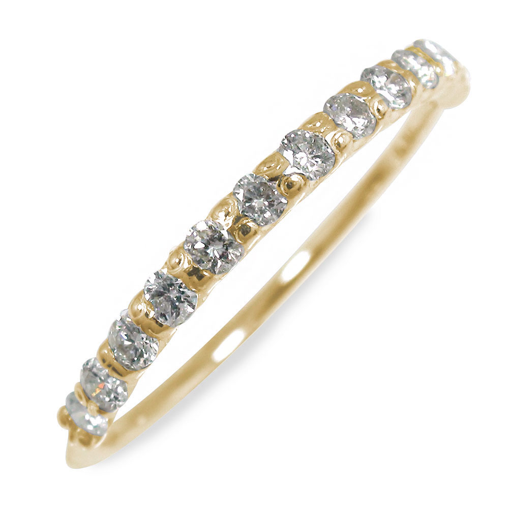 楽天市場】リング 入社祝い ダイヤモンド エタニティ レディース 18金