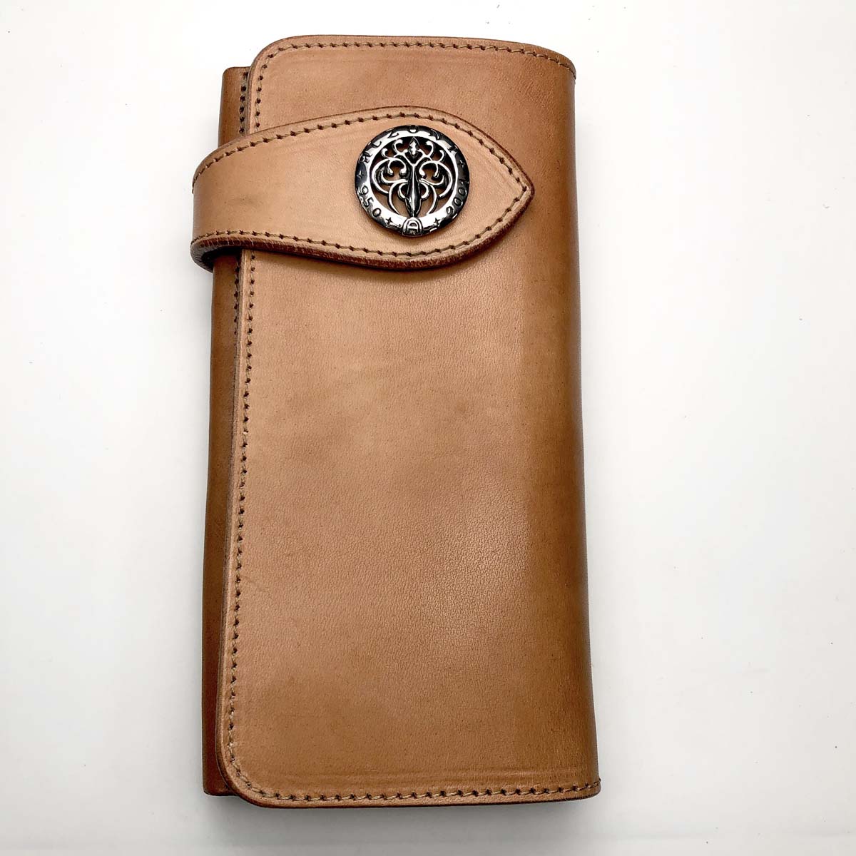 アルズニALZUNIシルバー950コンチョ蝶本革長財布カスタム用