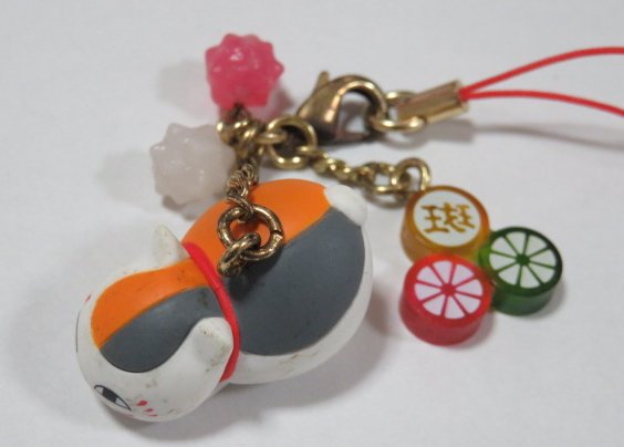 楽天市場】夏目友人帳 ニャンコ先生 ストラップ あめとコンペイトウ