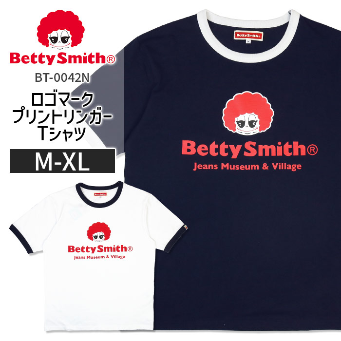 楽天市場】ベティスミス BETTY SMITH ロゴマーク プリント リンガーT