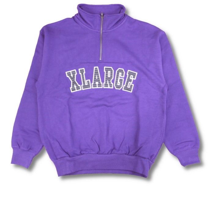 楽天市場】XLARGE ARCH LOGO HALF ZIP SWEATSHIRT エクストララージ