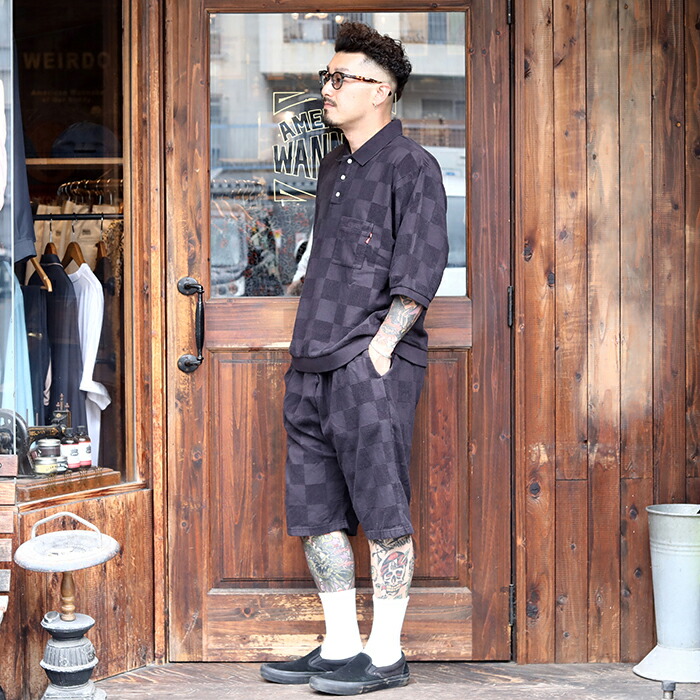 楽天市場】WEIRDO ウィアード / 「CHECKER - PILE SHORTS / BLACK