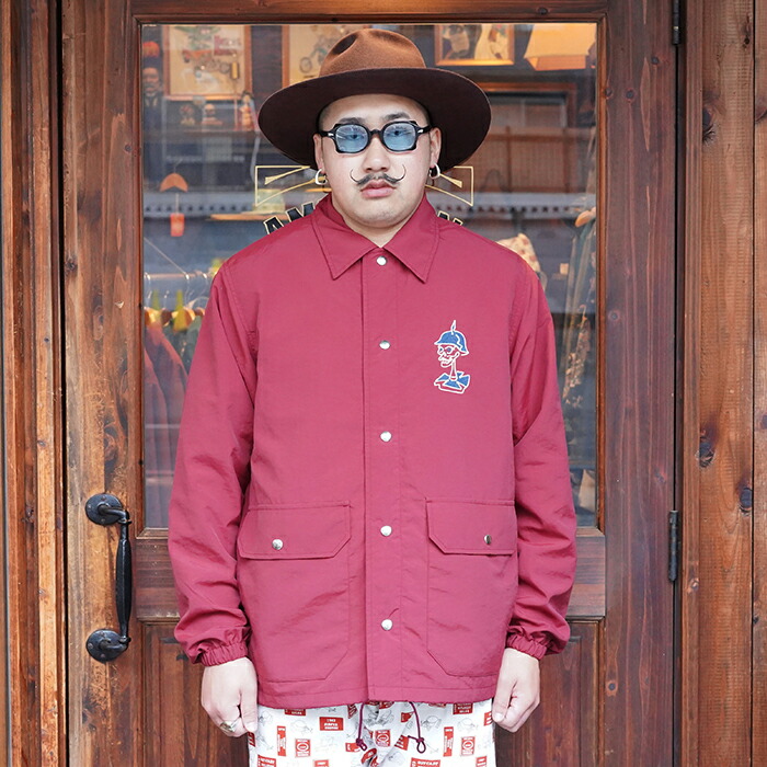 楽天市場】WEIRDO ウィアード / 「RED WRD - COACH JACKET / BURGUNDY