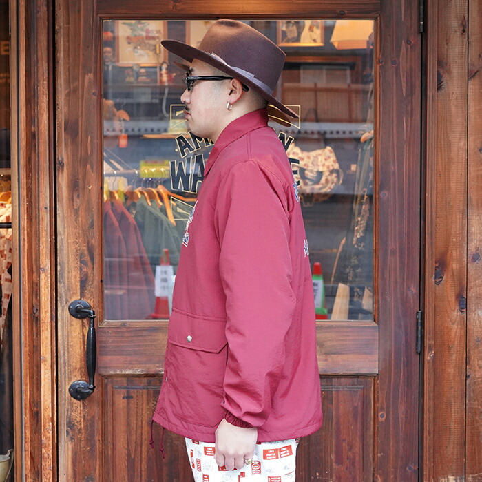楽天市場】WEIRDO ウィアード / 「RED WRD - COACH JACKET / BURGUNDY
