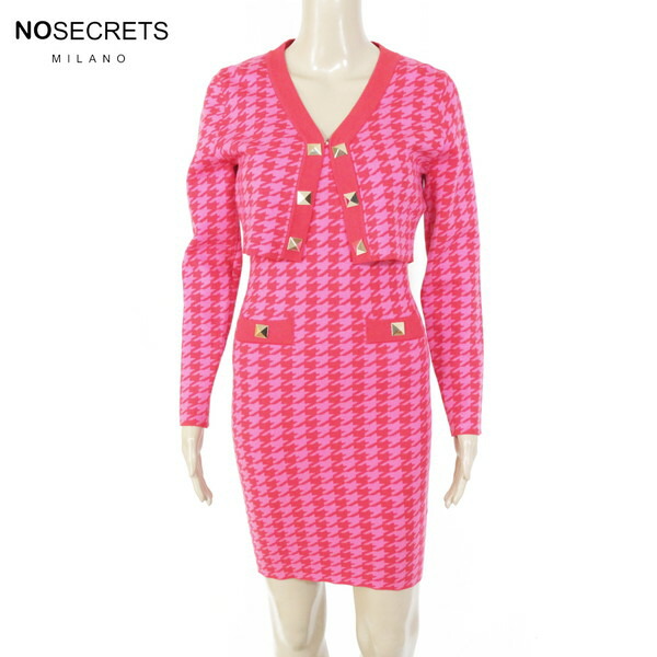 楽天市場】千鳥格子 ワンピース（カラーピンク）（ワンピース