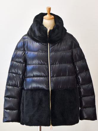 楽天市場】ヘルノ（HERNO）フェイクファー コンビダウン(hn007