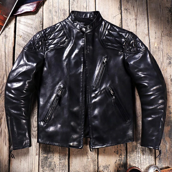 楽天市場】少量生産 革ジャン本革 馬革 オイルワックス ホースレザー