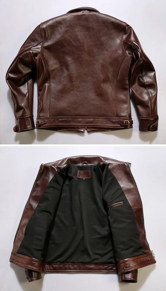 楽天市場】少量生産 革ジャン本革 カウハイドレザーメンズ レザー