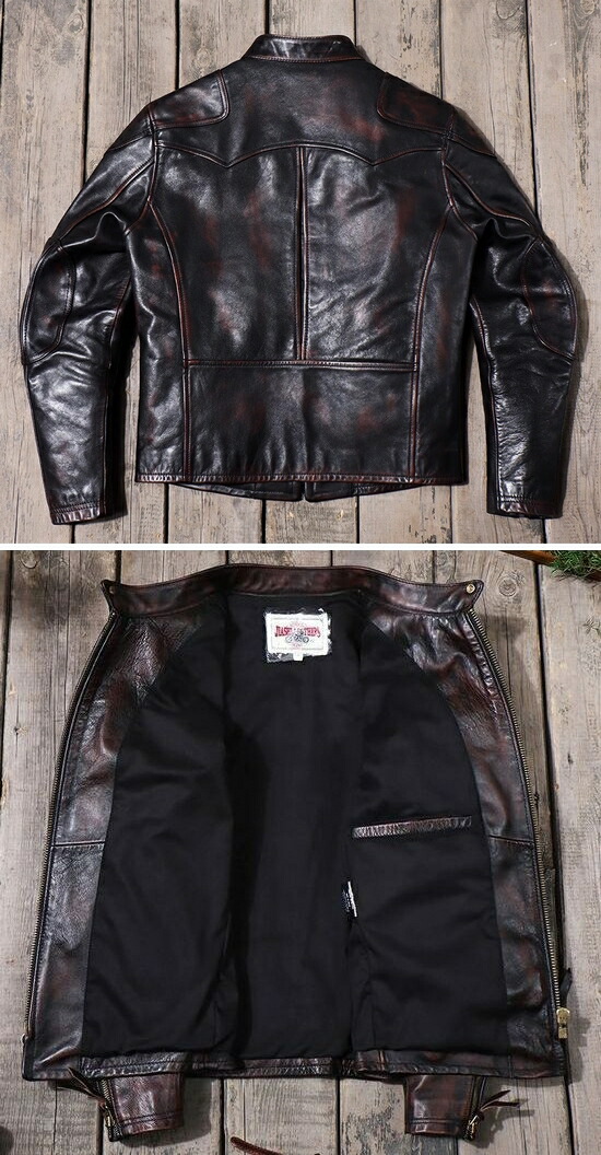 楽天市場】少量生産 革ジャン メンズ レザージャケット本革 馬革