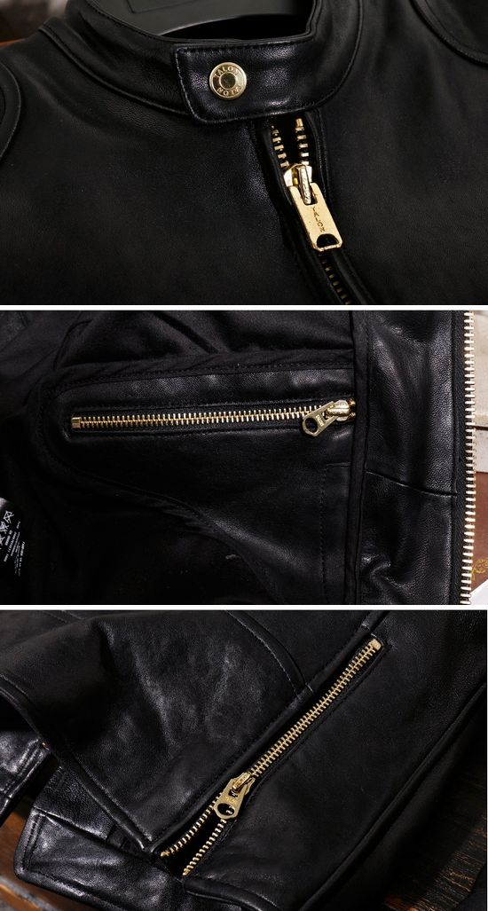 楽天市場】少量生産 革ジャン本革 シープスキン レザーメンズ/レザー