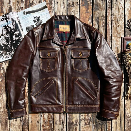 楽天市場】本革 革ジャン レザージャケット本革 馬革 ホースハイド