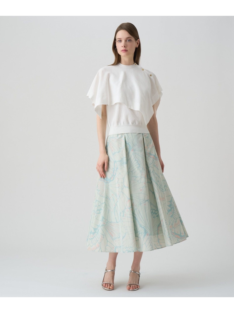 楽天市場】【SALE／40%OFF】バタフライプリントタック スカート ANAYI