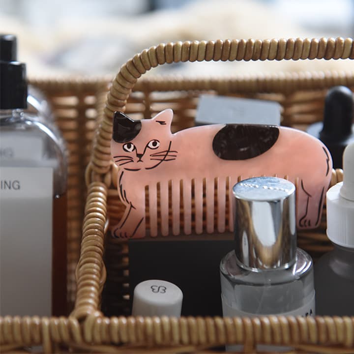 楽天市場】松尾ミユキ 猫モチーフ コーム くし／コーム 持ち運び くし