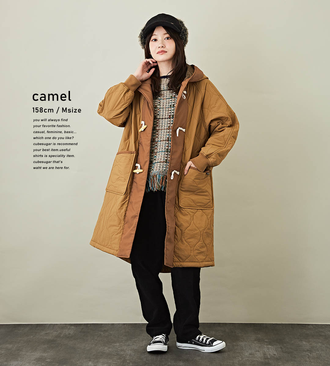楽天市場】ダッフルコート / 公式 CUBE SUGAR 無地 ナイロン 中綿