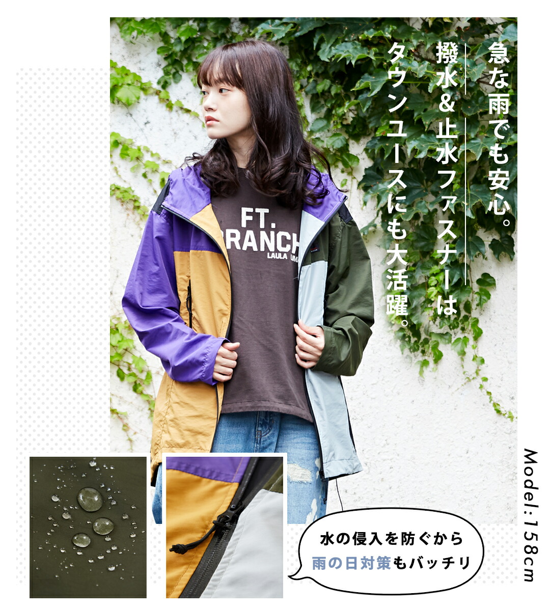 楽天市場】マウンテンパーカー /CUBE SUGAR ナイロン 撥水加工