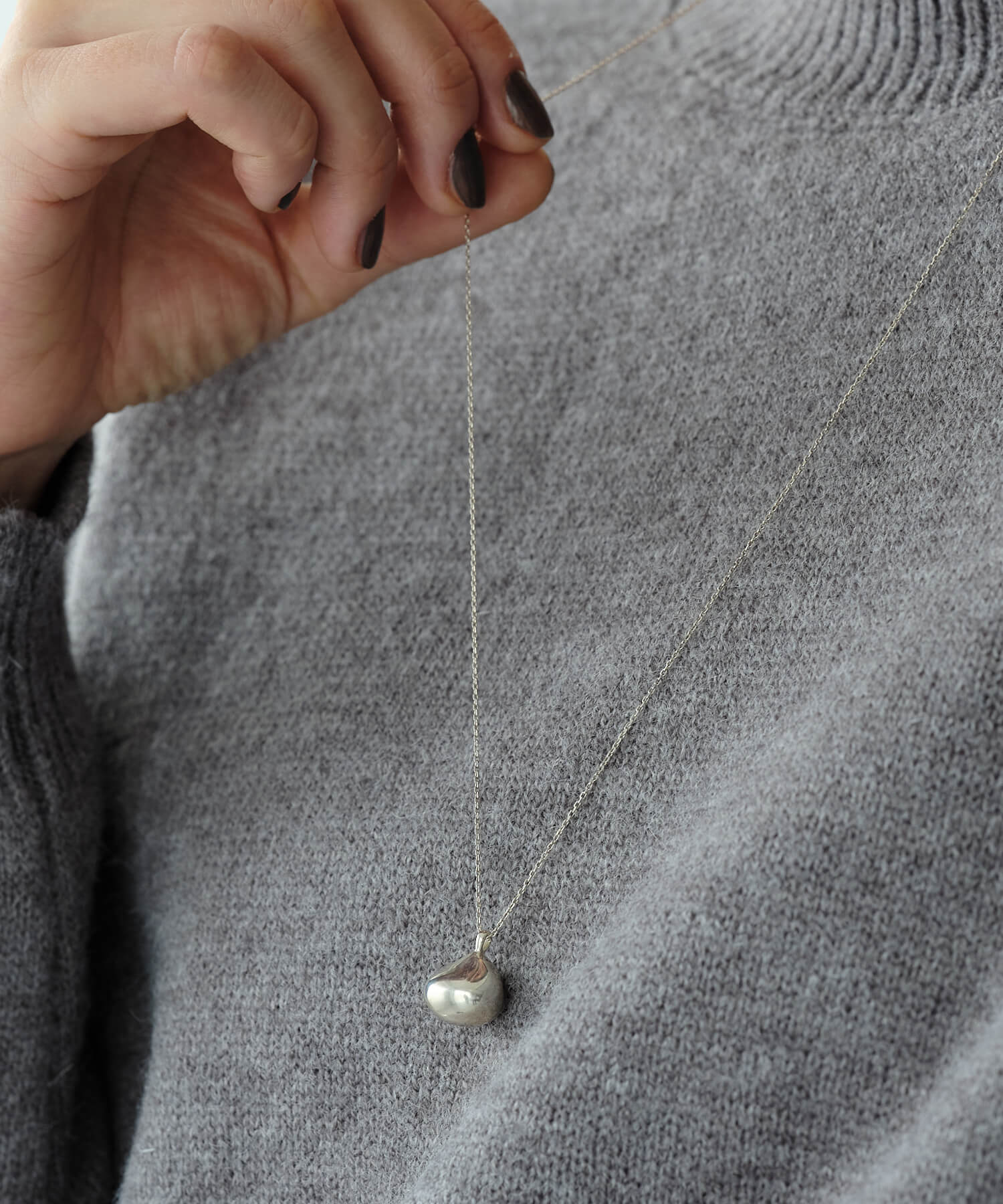 楽天市場】ロングネックレス シルバー【Silver925】ドロップペンダント