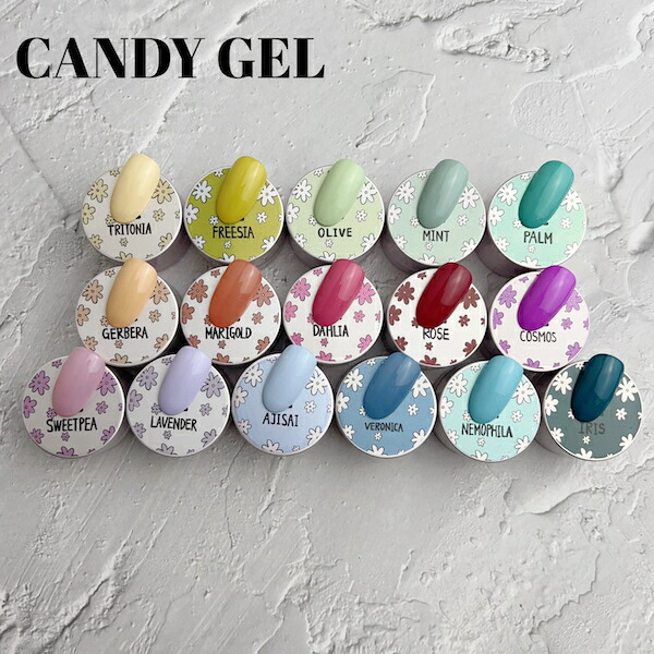 楽天市場】nail room Mint produce [CANDY GEL 全16色 3g]ジェル