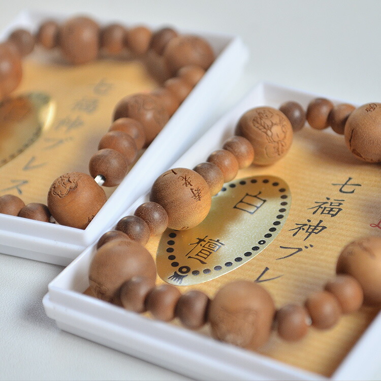 楽天市場】福よせ「七福神ブレス」白檀 /6mm・8mmネコポス便4個