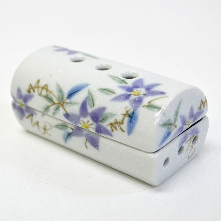 楽天市場】筒型香彩器「紫鉄仙」【美濃焼】【日本製】［寝かせる線香皿