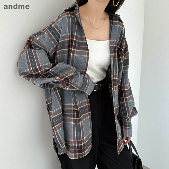 楽天市場】チェックシャツ オーバーサイズ チェック柄 シャツ ブラウス