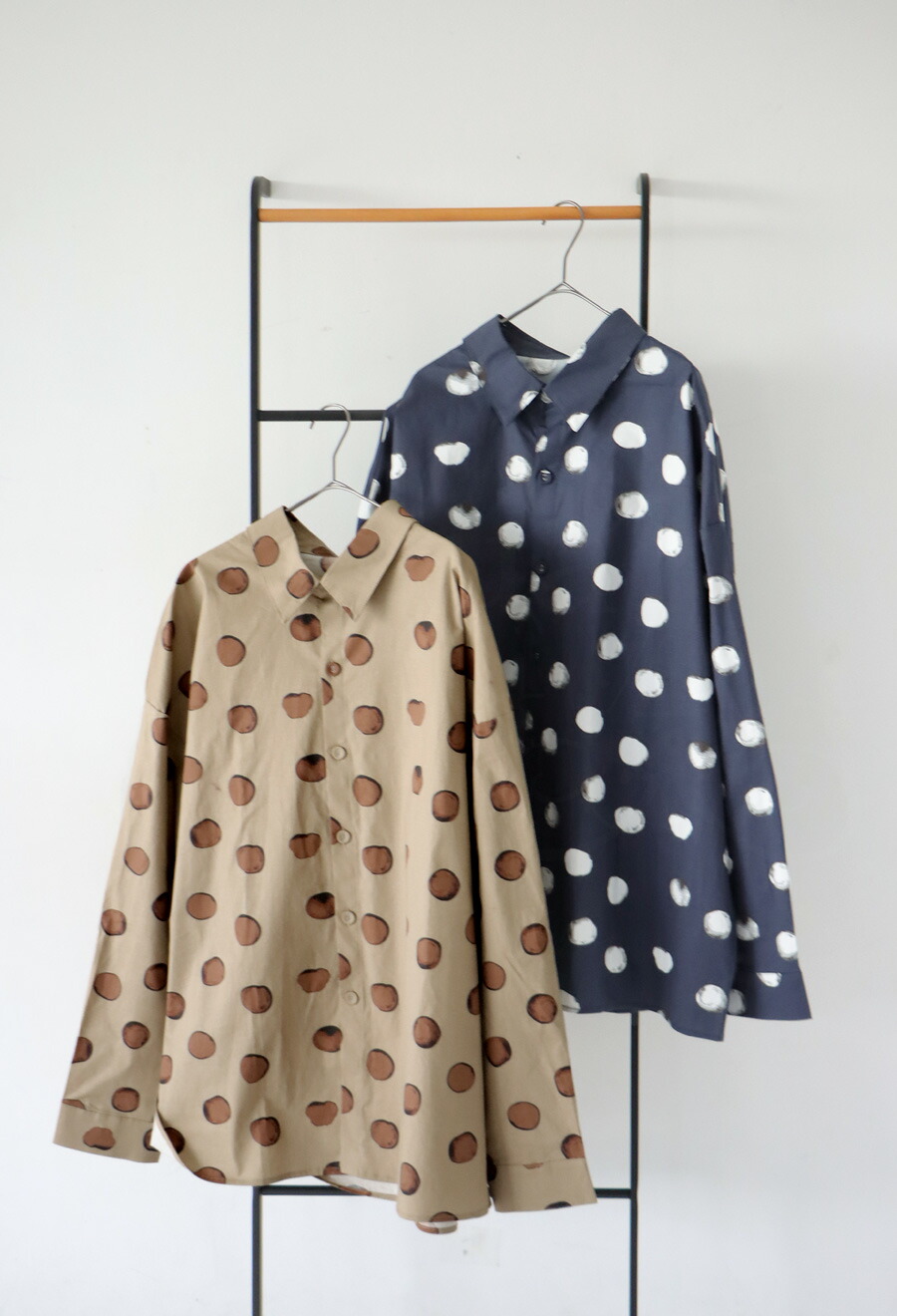 楽天市場】ドット柄シャツ シャツ メンズ トップス 長袖 送料無料