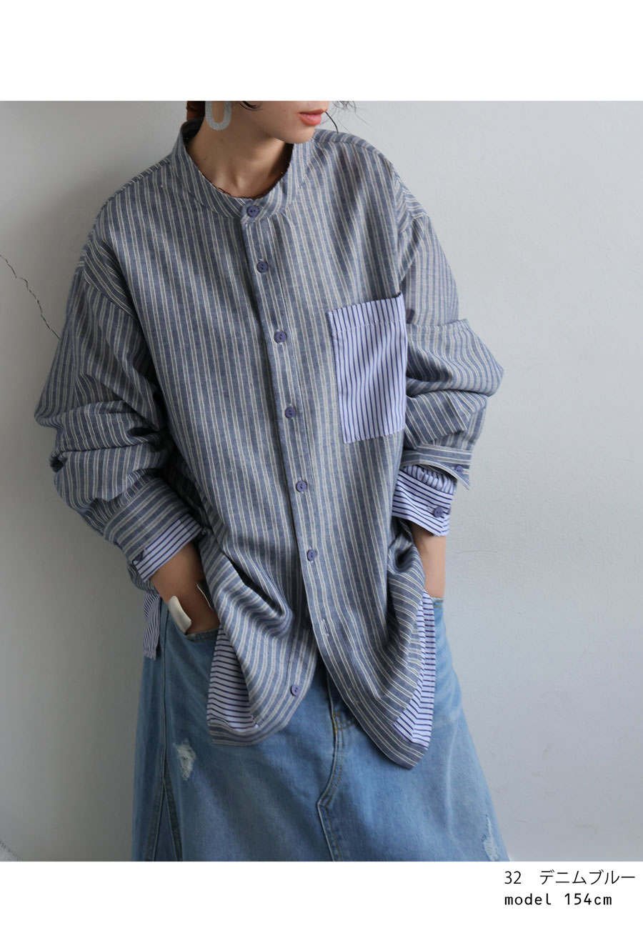 楽天市場】レイヤードストライプシャツ シャツ レディース トップス