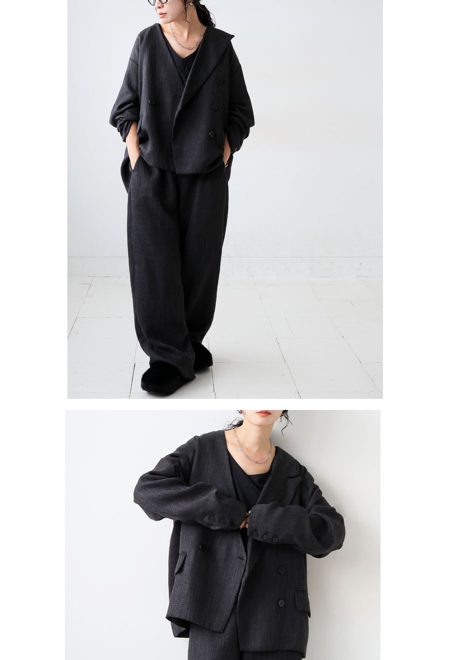 楽天市場】ツイードジャケット レディース アウター ダブル 長袖 送料