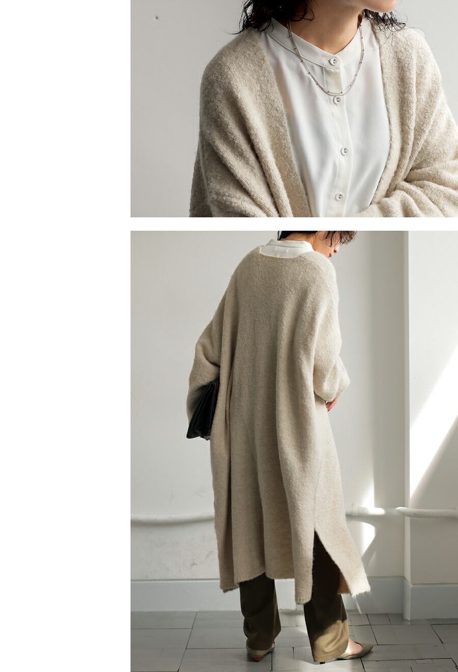 楽天市場】ロングカーディガン カーディガン レディース ニット 送料