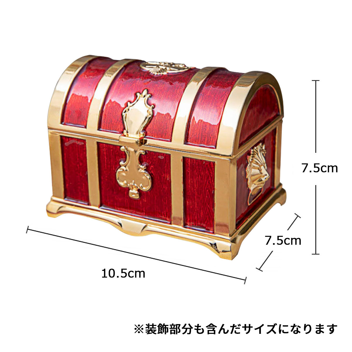 楽天市場】宝箱風 ミニ ジュエリーボックス 宝石箱 アクセサリーケース