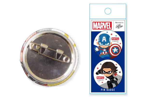楽天市場】【マーベルキャラクター】【グリヒル】ペア缶バッジ