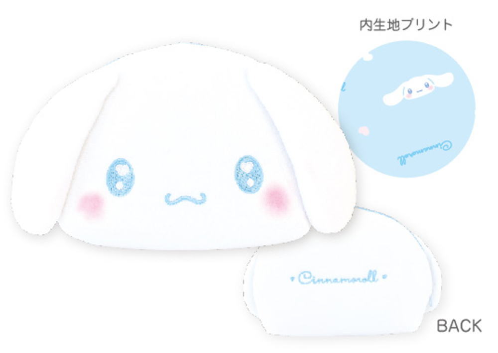 楽天市場】サンリオキャラクターズ ぬいぐるみシェル型フェイスポーチ