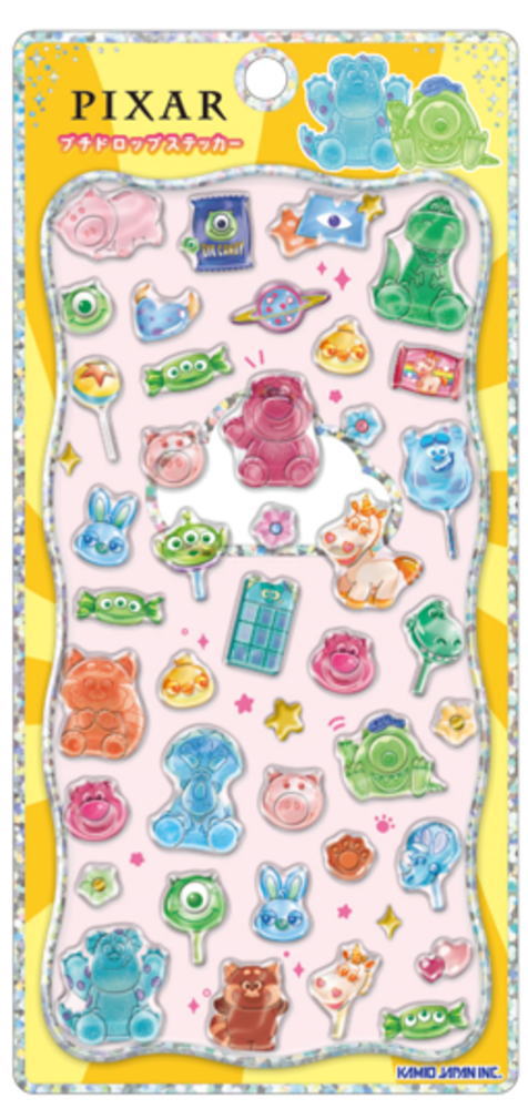 楽天市場】ピクサーキャラクター プチドロップステッカーキャンディ
