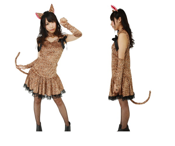 楽天市場】レオパードキャットレオパード ヒョウ 豹 アニマル 仮装