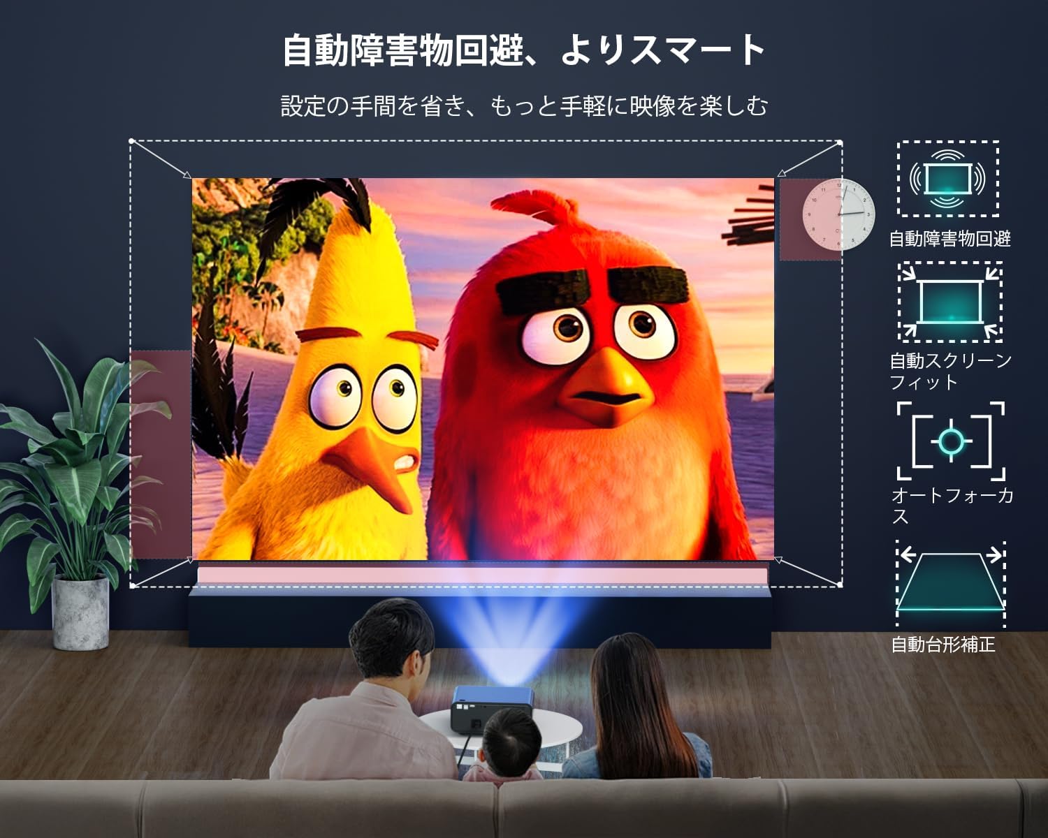 楽天市場】【最新1500ASNI 超高輝度・Android TV搭載】 COOAU