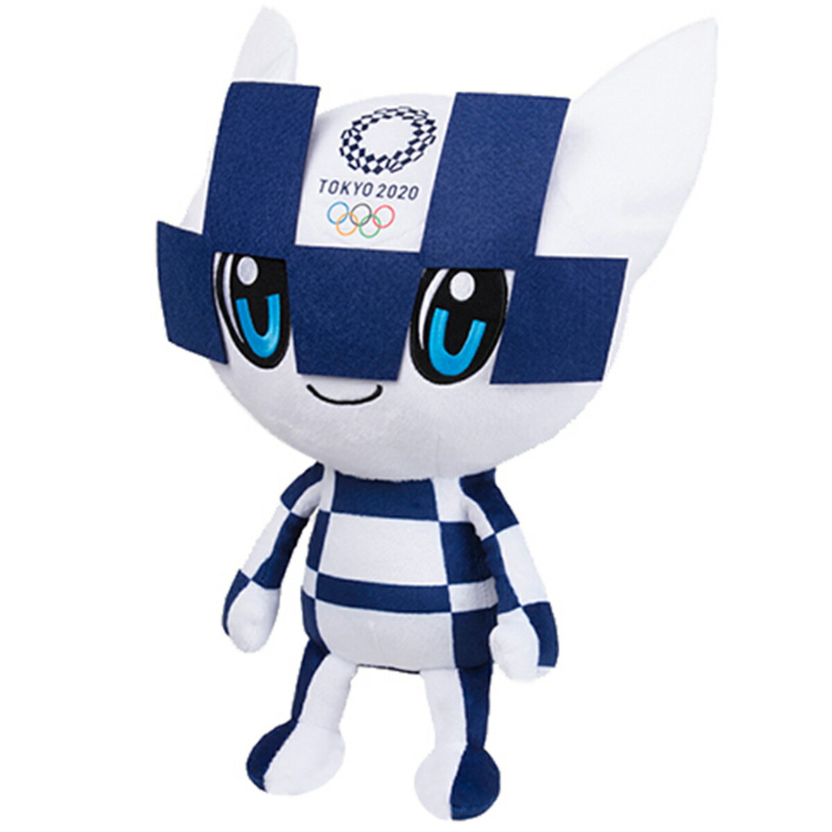 楽天市場】ミライトワ ぬいぐるみ L ブルー 高さ40cm 東京2020