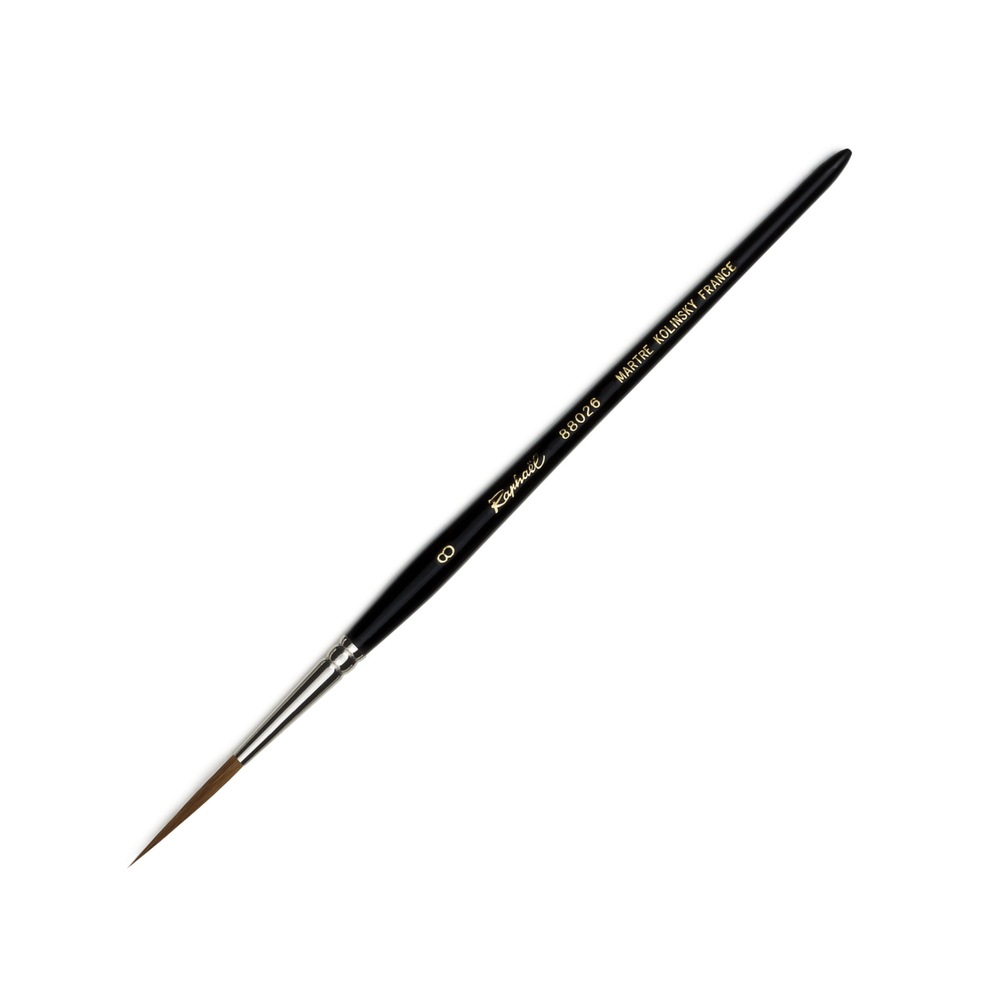 楽天市場】ラファエル水彩筆 88026 8号 コリンスキー 丸（極長穂