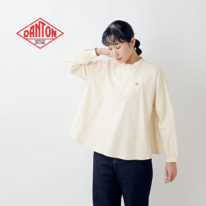 楽天市場】DANTON ダントン コットンツイル Aライン ヘンリーネック