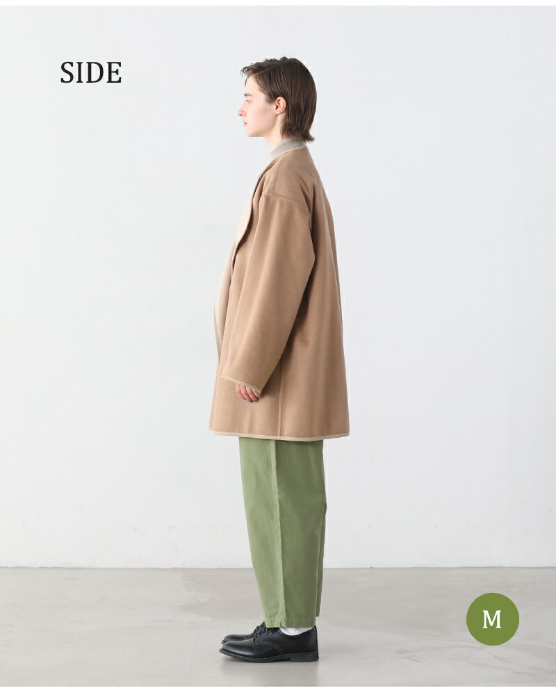 楽天市場】kelen ケレン 4way リバーシブル ノーカラーコート コート