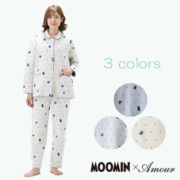 楽天市場】MOOMIN ムーミン Amour パジャマ キルトジャカード 綿100
