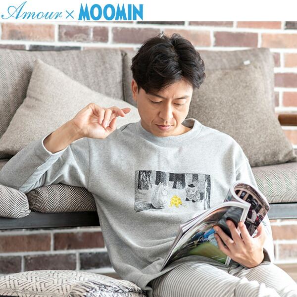 楽天市場】【MOOMIN ムーミン】×【Amour アムール】裏パイル起毛 無地