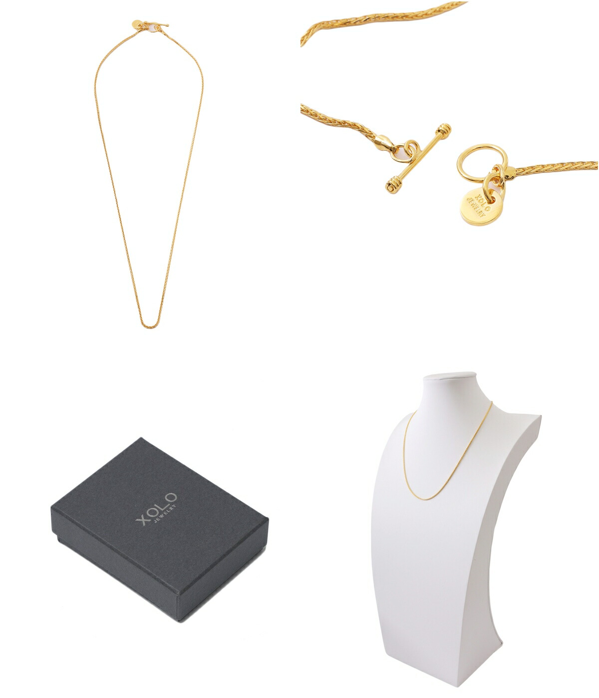 楽天市場】[送料無料]XOLO JEWELRY : Mirrorball link necklace 24K