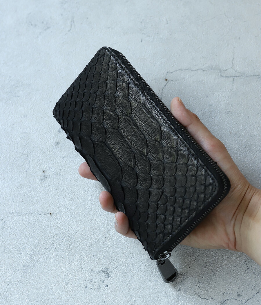 楽天市場】ZOO(ズー) 大蛇革 ダイヤモンドパイソン ラウンドファスナー