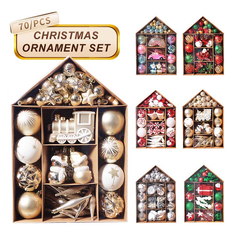 楽天市場】【豪華70個 セット 】【屋式 】クリスマスオーナメント