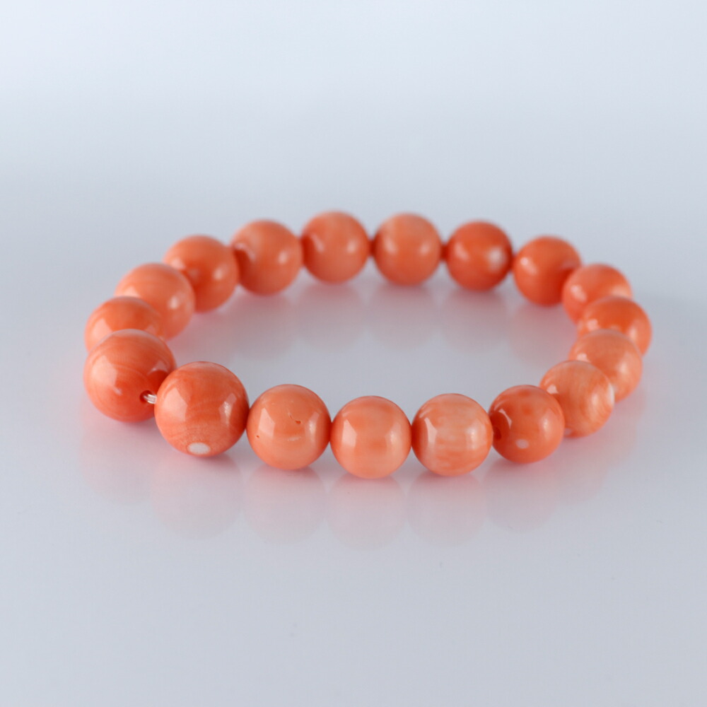 楽天市場】≪1年保証付き≫ 日本産桃珊瑚10〜12ミリ玉 上品 希少 貴重