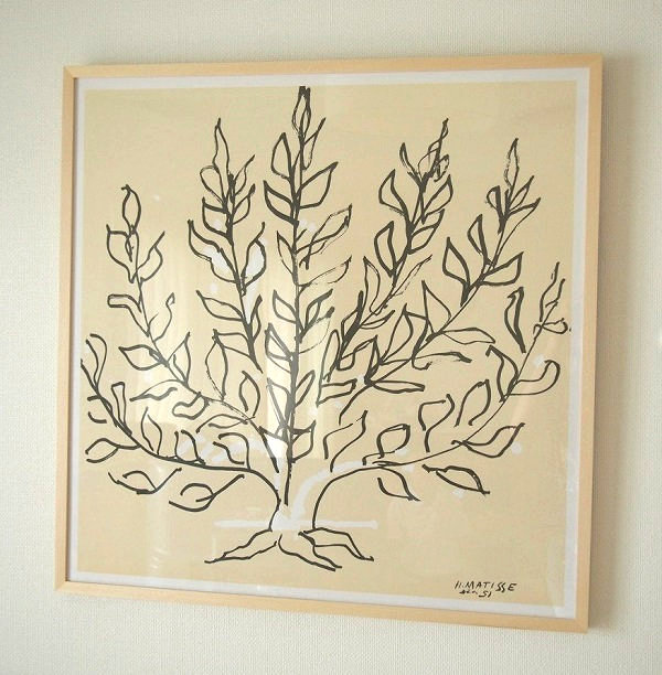 楽天市場】アンリ・マティス | 木製額装アートポスター「低木」(額外寸
